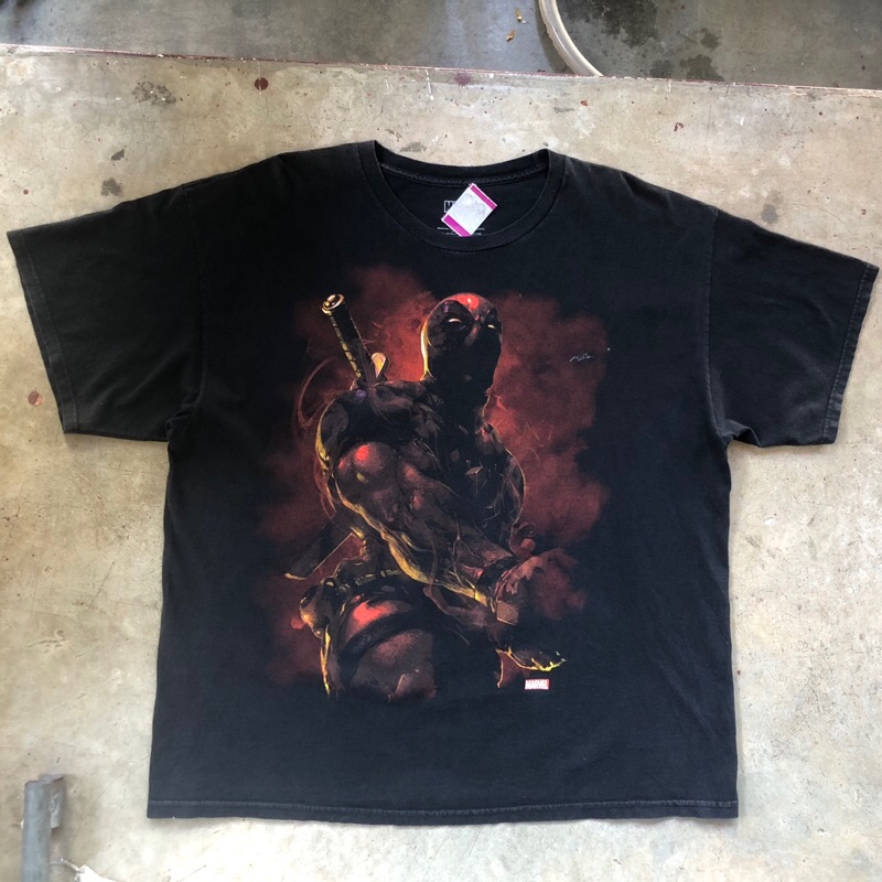vtg.T-Shirt เสื้อภาพยนตร์ MARVEL DEADPOOL MADE IN MEXICO Sz.2XL 100% COTTON