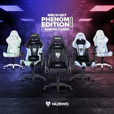 เก้าอี้เกมมิ่ง โฉมใหม่ NUBWO Gaming Chair Phenom NBCH-007 หมอนกำมะหยี่ ขาเหล็ก ปรับนอนได้ถึง 180 องศา สินค้าประกัน 1 ปี