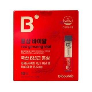 Biopublic Red Ginseng Vial (25ml. × 10 ขวด)