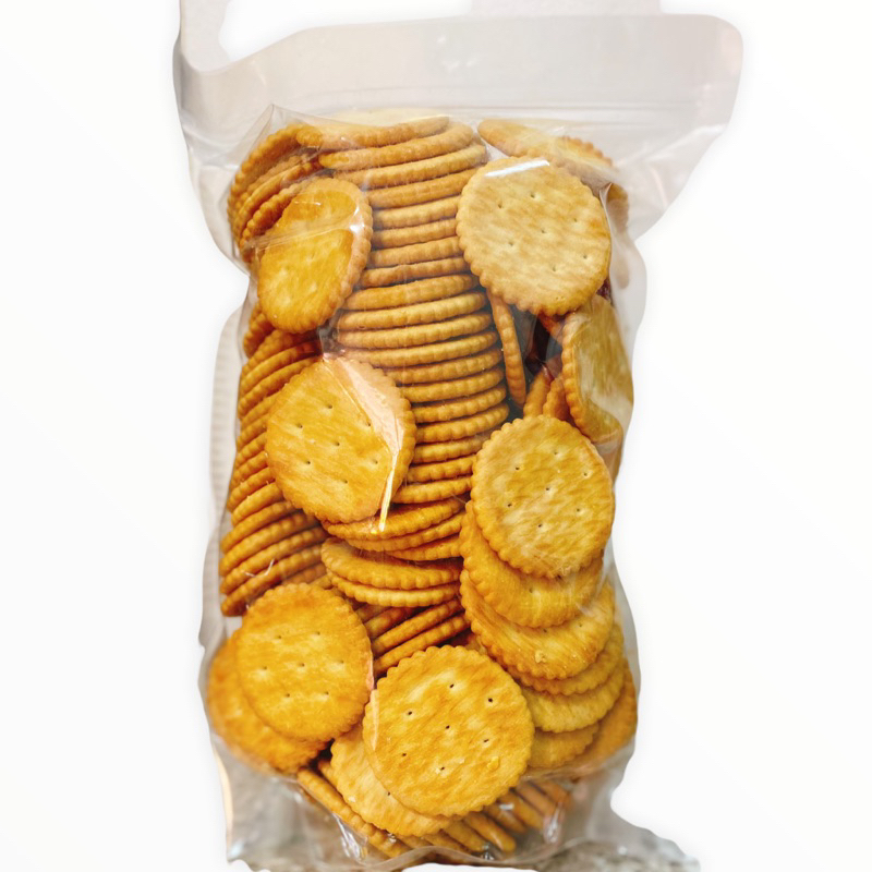 ขนมปังไวโอเล็ตเค็ม (สินค้ามีโอกาศแตกจากขนส่ง) น้ำหนัก 500กรัม ใส่ถุงแก้ว