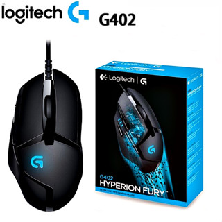 Logitech ฮีโร่ G402เอ็นจิ้นเมาส์สำหรับเล่นเกมส์ประสิทธิภาพสูง16,000 DPI โปรแกรมได้ LIGHTSYNC RGB สำหรับเกมเมอร์เมาส์ รับ