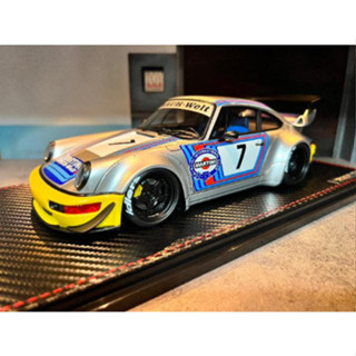 RWB 964  Silver/Yellow With Engine 1:18 (IG)