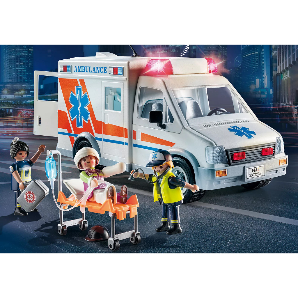 Playmobil 71232 Ambulance แอคชั่นฟิกเกอร์ สเปเชียลคาร์ รถพยาบาล