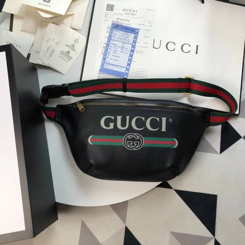 Gucci Print belt bag(Ori)เทพ 📌size 28x17.5x7.5  cm. 📌สินค้าจริงตามรูป งานสวยงาม หนังแท้