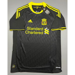 เสื้อบอล ย้อนยุค ลิเว่อพูล เยือน 2010 สีดำ Retro Liverpool Away เรโทร คลาสสิค 2010-11