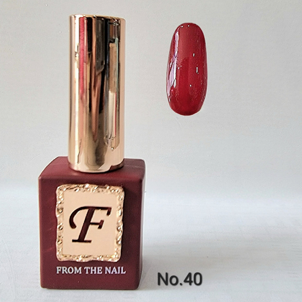 แยกขาย สีเจลเกาหลี แดงเข้ม Red #40 FROM THE NAIL Korea ของแท้นำเข้าจากเกาหลี พร้อมส่ง
