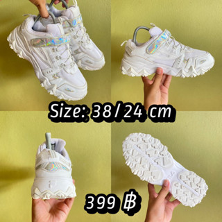Fila 👟 Size : 38 รองเท้ามือสอง ของแท้ 💯 งานคัด งานสวย สภาพดี