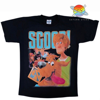 เสื้อยืด ผ้าฟอกวินเทจ Scooby-Doo ป้าย Bootleg