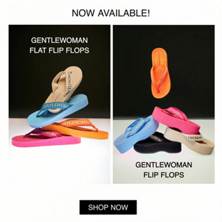 [NEW] 👡GENTLEWOMAN FLIP FLOPS | FLAT FLIP FLOPS - รองเท้าแตะส้นตึก | ส้นแบน COLORFUL