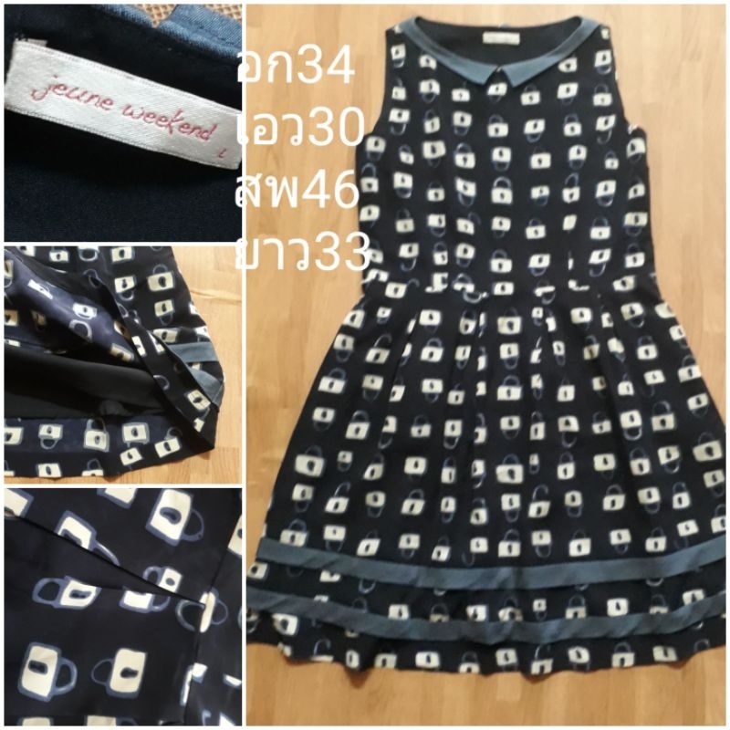 jeune weekend เดรสลายๆ อก34