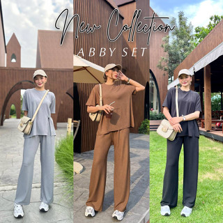 CHANEE - CN155 Abby set ชุดเซ็ตกางเกงขายาว