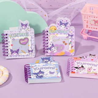 Sanrio ลายการ์ตูน สมุดโน๊ต ขนาด A7 ปกขดลวด Kuromi สมุดโน้ตไดอารี่ เครื่องเขียน สําหรับนักเรียน แบบพกพา เครื่องเขียน