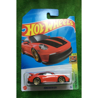 HOTWHEELS ของแท้ Porsche 911 GT3 (Red Black-Line)  Hotwheels ลิขสิทธิ์ 100% โมเดลรถเหล็ก สเกล1/64