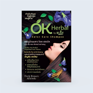 OK herbal Color Shampoo (30ml).แชมพูย้อม ปิดผมขาว เปลี่ยนสีผมเองง่ายๆ ที่ทั้งสะดวกและรวดเร็ว