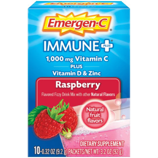 วิตามินผงเพิ่มภูมิคุ้มกันEmergen-C Immune+ Vitamin C Plus Vitamin D &amp; Zinc 30 Packets เครื่องดื่มวิตามินซี วิตามินซี วิต