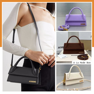 กระเป๋า JACQUEMUS Le Chiquito Long leather tote ออริ หนังแท้