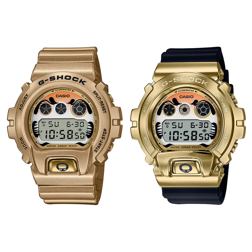 Casio G-Shock นาฬิกาข้อมือผู้ชาย สายเรซิ่น รุ่น DW-6900,DW-6900GDA,DW-6900GDA-9,GM-6900,GM-6900GDA,G