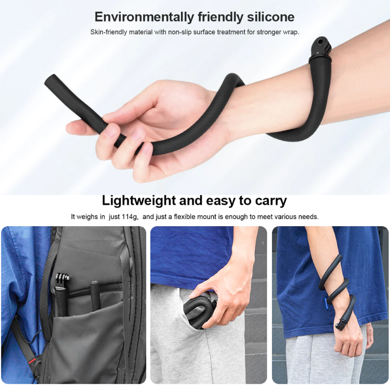 Telesin ตัวยึดแบบยืดหยุ่นสำหรับกล้องแอคชั่น / โทรศัพท์ Flexible Mount  for GOPRO,DJI Action 5Pro/4/3,Insta360