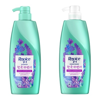 ใหม่! Rejoice 3 in 1 Lavender Bloom Shampoo & Conditioner (370 มล.) รีจอยส์ 3อิน1 ลาเวนเดอร์ แชมพูแล