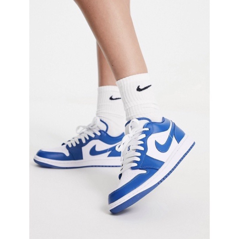 พร้อมส่งแท้100% Nike Air Jordan 1 Low “ Marina Blue “ US6/UK3.5/Cm.23  ปล่อยลูกรักของแม่ค้าเอง ไม่ค่