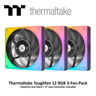 THERMALTAKE TOUGHFAN 12 RGB High Static Pressure Radiator Fan (3-Fan Pack) (CL-F135-PL12SW-A)