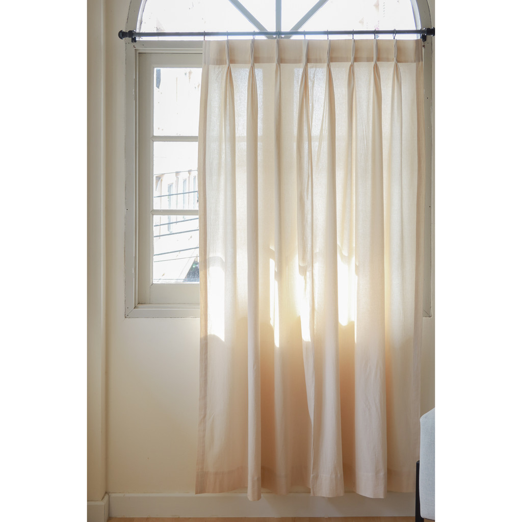 แนะนำ ผ้าม่าน (สั่งตัด 2-3วัน) ผ้าม่านจีบ พร้อมตะขอ Solstice Home ผ้าฝ้าย สไตล์มินิมอล ม่านหน้าต่าง/ม่านประตู สั่งตัดตามขนาด ราคาพิเศษ มีเก็บเงินปลายทาง
