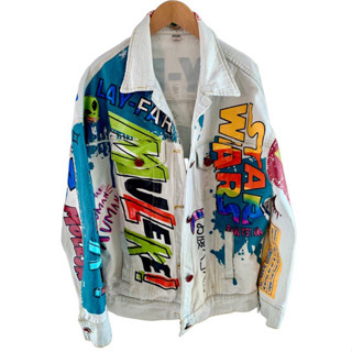 jacket hip hop size L ลายกราฟฟิก