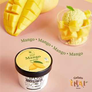 [จัดส่งฟรีกทม และปริมณฑล]  ไอศกรีม ไอติม D-Chan (ดีจัง) Vitamin D Premium Gelato รส Mango (รสมะม่วง) : 6 ถ้วย