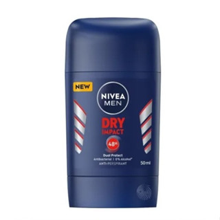 NIVEA MEN DRY IMPACT (50 มล.) นีเวีย เมน ดราย อิมแพค สติ๊กลดเหงื่อระงับกลิ่นกาย