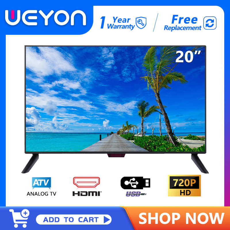 (HOT) WEYON 20 นิ้ว ทีวีหลายพอร์ต Led   HD TV USB-AV-VGA (รุ่น J20-2ทีวีจอแบน) 20'' โทรทัศน์