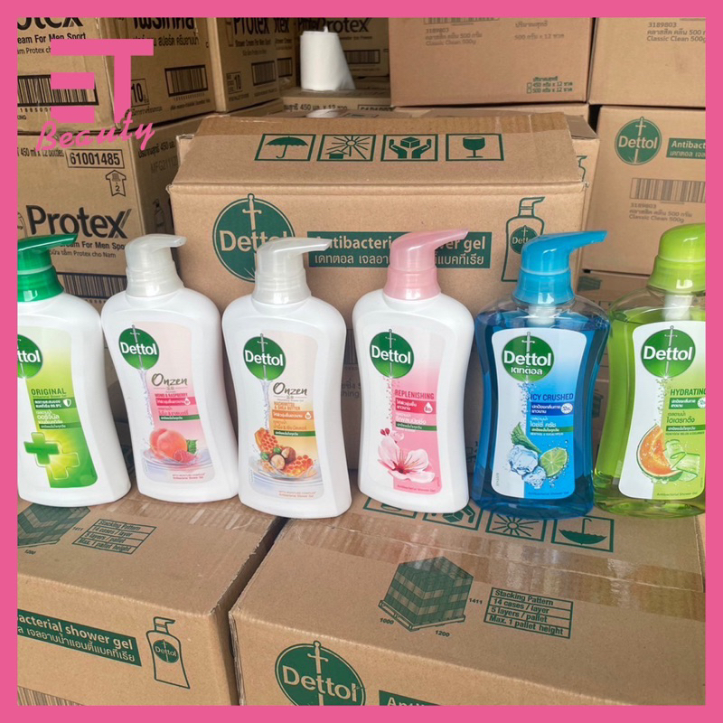 etbeauty Dettol ออนเซ็น สบู่เหลวอาบน้ำ แอนตี้แบคทีเรีย มีให้เลือก10สูตร 450มล. x1ขวด