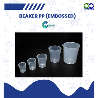 บีกเกอร์ พลาสติก ถ้วยตวง Beaker Plastic 25, 50, 100, 250, 500 ml อุปกรณ์เพื่อการตวงส่วนผสม อุปกรณ์ห้องวิทยาศาสตร์