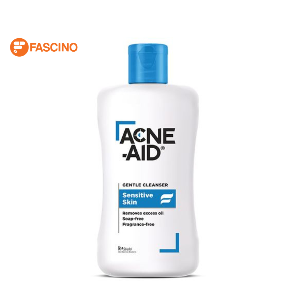 Acne-Aid แอคเน่-เอด เจนเทิ่ล คลีนเซอร์ สีฟ้า 100 มล. แก้ปัญหาสิว เหมาะสำหรับผิวแห้ง ผิวผสม