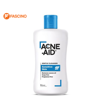 Acne-Aid แอคเน่-เอด เจนเทิ่ล คลีนเซอร์ สีฟ้า 100 มล.  แก้ปัญหาสิว เหมาะสำหรับผิวแห้ง ถึงผิวผสม