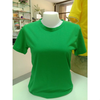 TI-12 เสื้อยืดสีเขียวไมโล คอกลม