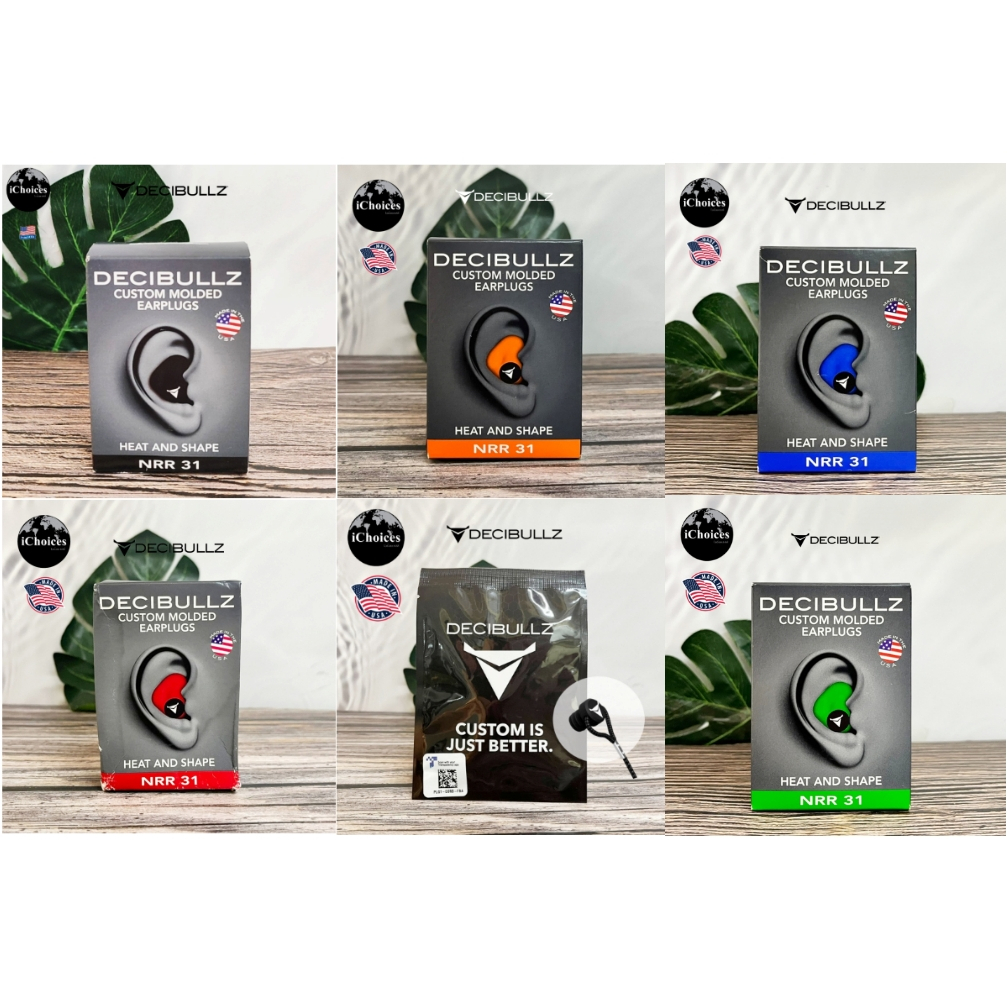 [Decibullz] Custom Molded Earplugs Heat And Shape NRR 31 ที่อุดหู กันเสียง แบบใช้ซ้ำ