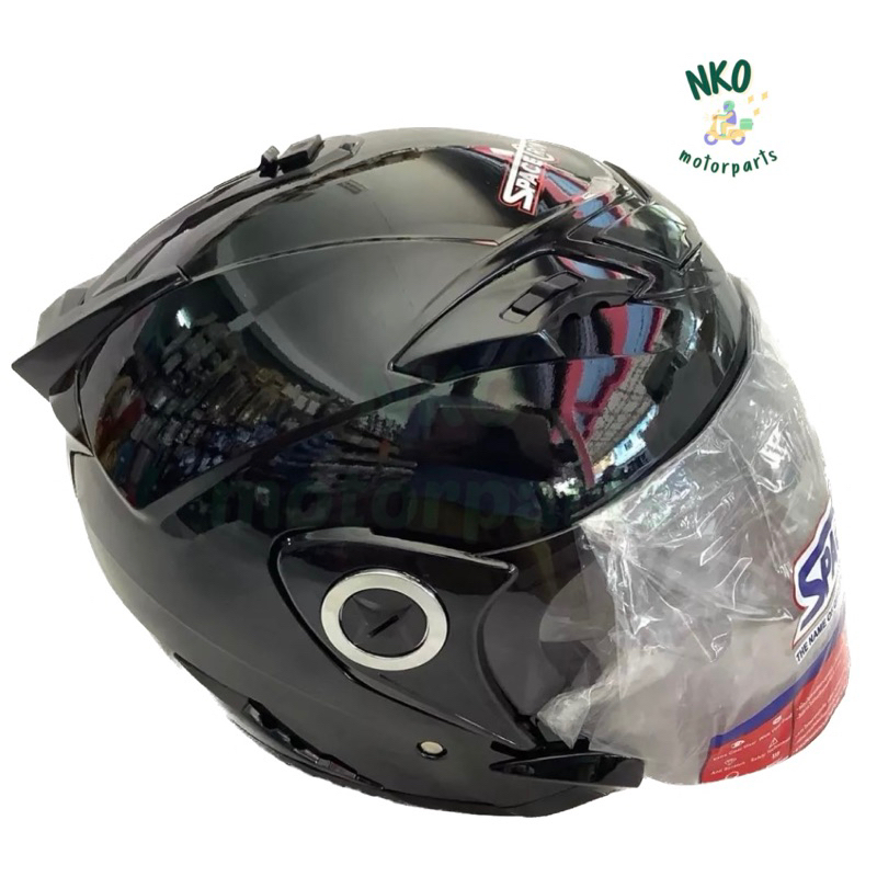 หมวกกันน็อคเต็มใบ 🔥SPACE CROWN🔥 รุ่น PHOENIX-D (แว่น2ชั้น) ของแท้100%💯 3สี ดำเงา