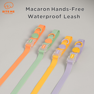 Bite Me Macaron Hands-Free Waterproof Leash สายจูงแบบแฮนด์ฟรี กันน้ำได้ 100% 🐶🇰🇷