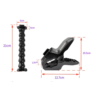 Jaws Flex Clamp Mount ที่ยึด สำหรับ กล้องโกโปร กล้องแอคชั่น แบบปรับคอได้ ตัวหนีบ พร้อม กระดูกงู for Gopro, Action camera