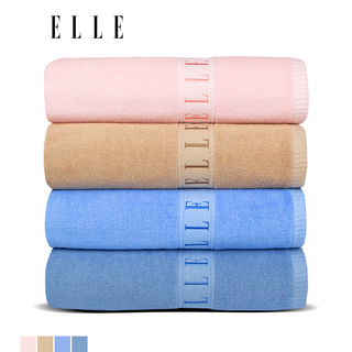 ELLE Towel ผ้าขนหนู ขนาด 70x135 cm. ไม่แพ็คกล่อง คอตตอน100% ซับน้ำดี สินค้าลิขสิทธิ์แท้ (TEC05170)