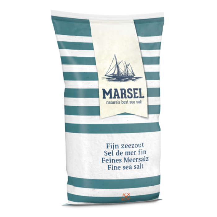 Marsel (มาร์เซล) เกลือทะเล เม็ดละเอียด 1 กิโลกรัม - Fine Sea Salt 1kg Zoutman brand from Belgium