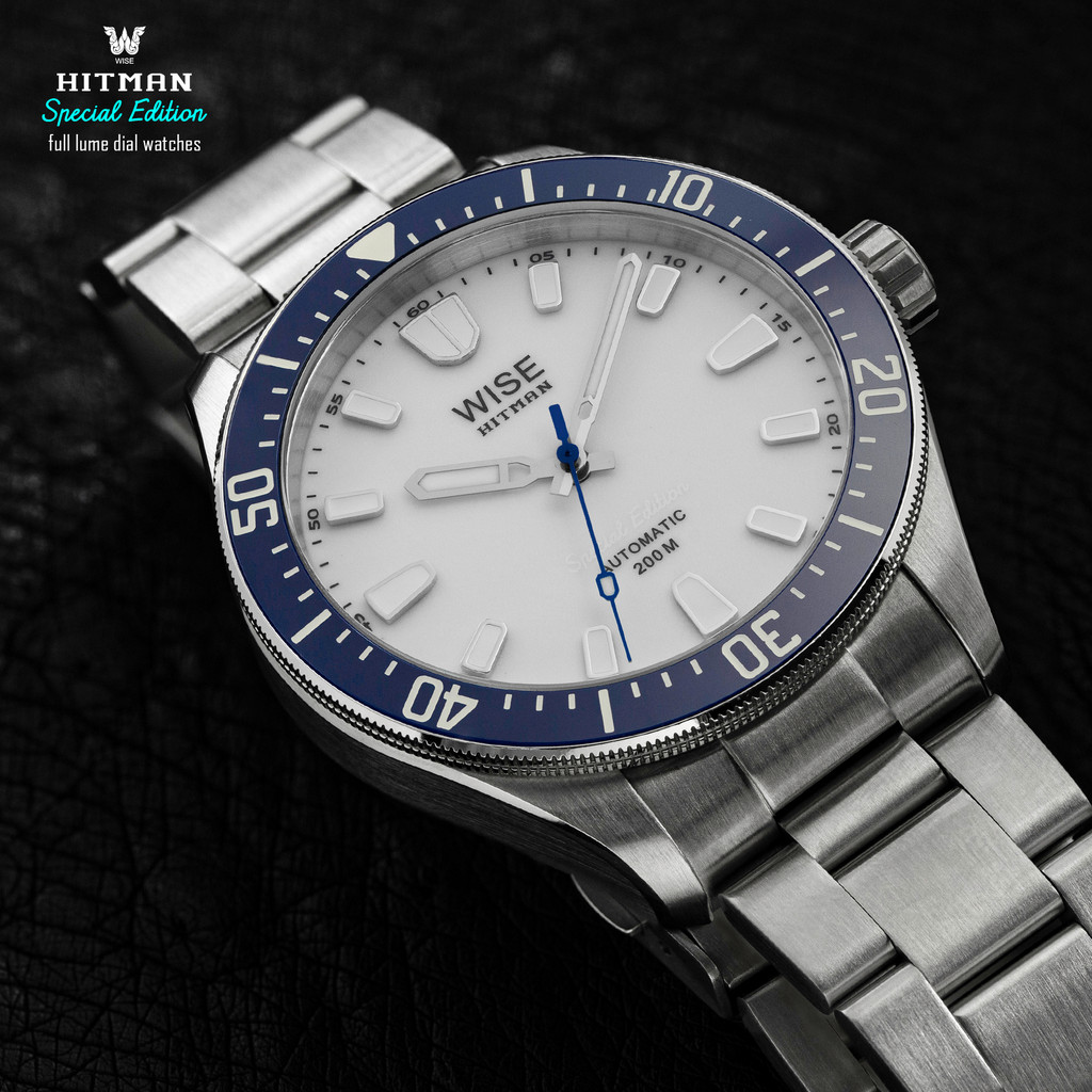 WISE รุ่น HITMAN HIT66 Full Lume Set สายสแตนเลส