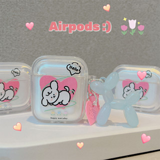 เคสแอร์พอด 3 Airpods 3 pro2 case การ์ตูนน่ารัก ลูกสุนัข พร้อมเครื่องประดับ เคส Airpod 3 pro2 case เคส Airpod 1 gen2 case