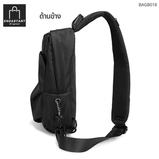 BAGB018 กระเป๋า END&START กระเป๋าสะพายข้าง มีซับที่ไหล่ เนื้อผ้ากันน้ำ
