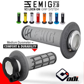 ปลอกแฮนด์ ODI Grips V2 Lock-On EMIG 2.0 (ของแท้) ใส่ CRF250/300, KLX110/140G/230/250/300