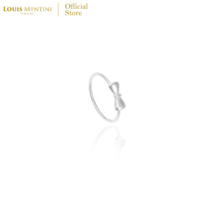 Louis Montini (Jewelry) Sterling Silver 925 Ring แหวนเงินแท้ 92.5% แหวนผู้หญิง รูปโบว์ LJRG29