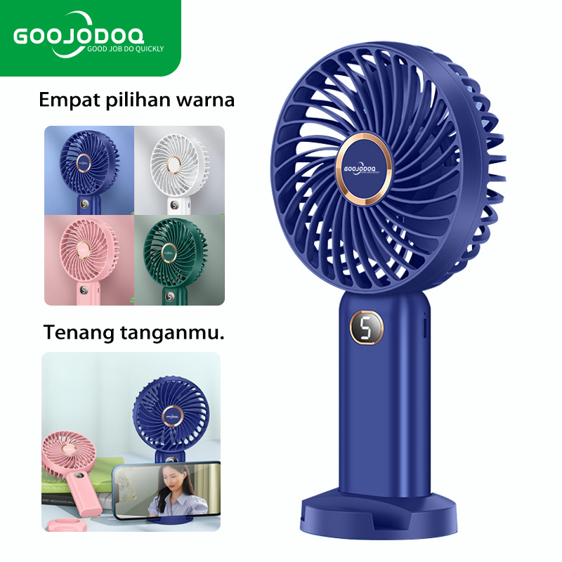 GOOJODOQ พัดลมมินิกระบองเพชร Led ล่าสุด / พัดลมพกพาขนาดเล็ก / พัดลมตั้งโต๊ะ / พัดลมมือถือ