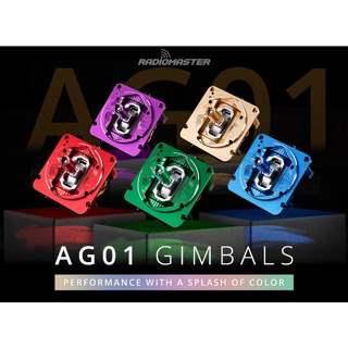 [ของแต่ง] AG01 CNC Hall Gimbal Sets New Colors ใชักับวิทยุ TX16S Boxer เนียนๆ แม่นยำสูง สวยงาม