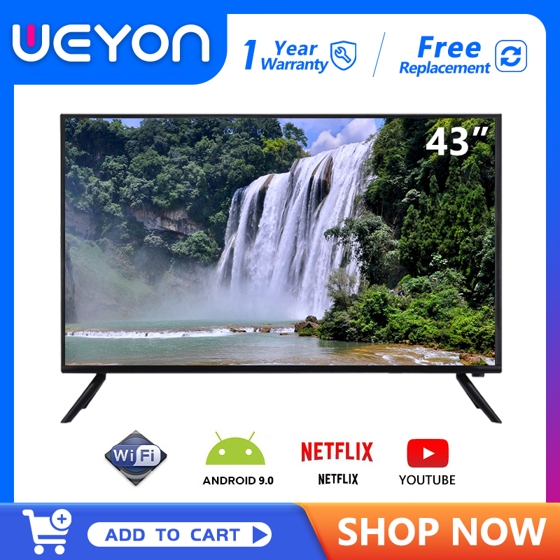 WEYON ทีวี Smart TV 32/40/43นิ้ว โทรทัศน์ จอแบน ระบบ Android ทีวีดิจิตอล Full HD รับประกัน 1 ปี