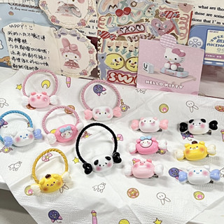 หนังยางมัดผม ยางมัดผม ยางรัด กิ๊บติดผม สร้อยข้อมือ 2023 SANRIO ลายการ์ตูน ขนาดเล็ก ชือกหัว น่ารัก เรียบง่าย พร้อมส่ง